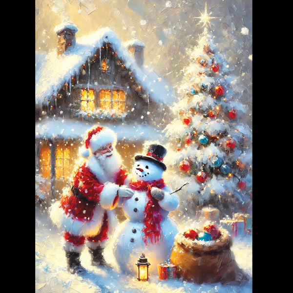 Santa and Snowman