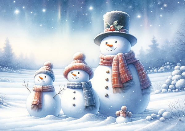 Wrapped up Snowmen