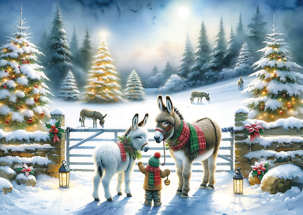 Visiting the Donkeys