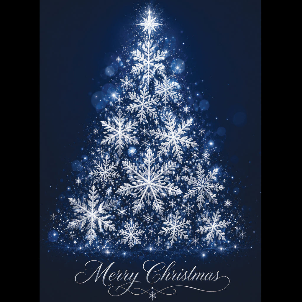 Silver Snowflake Tree